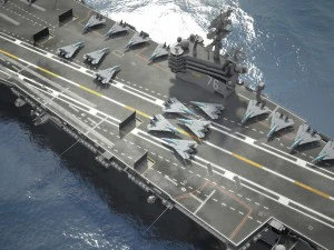 Uss Ronald Reagan CVN76 Carrier 3D Model