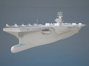 Uss Ronald Reagan CVN76 Carrier 3D Model