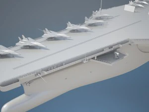 Uss Ronald Reagan CVN76 Carrier 3D Model