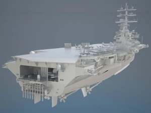 Uss Ronald Reagan CVN76 Carrier 3D Model
