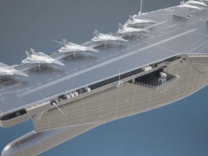 Uss Ronald Reagan CVN76 Carrier 3D 模型