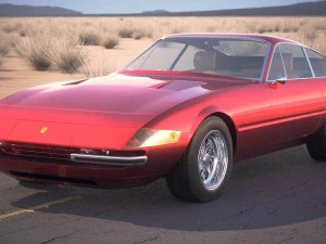 Ferrari Daytona Coup&eacute; 1968-1973 Modello 3D