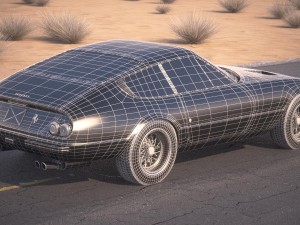 Ferrari Daytona Coupe 1968-1973 Model 3D