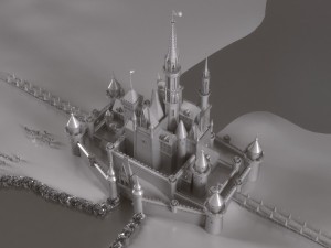Disney Cinderella Castle Modello 3D