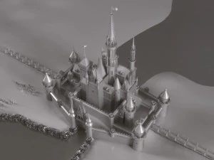 Disney Cinderella Castle 3D Model