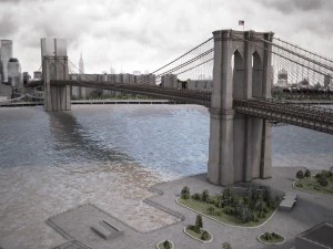 Brooklyn Bridge New York City 3D Model