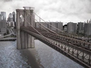 Brooklyn Bridge New York City 3D Model