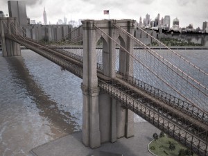 Brooklyn Bridge New York City 3Dモデル