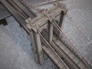 Brooklyn Bridge New York City 3D Model
