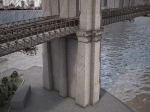 Brooklyn Bridge New York City 3Dモデル