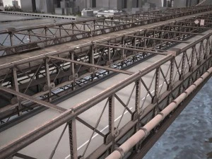 Brooklyn Bridge New York City 3D Model