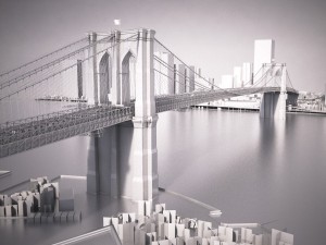 Brooklyn Bridge New York City 3Dモデル