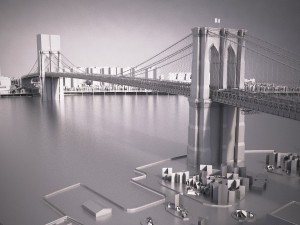 Brooklyn Bridge New York City 3Dモデル