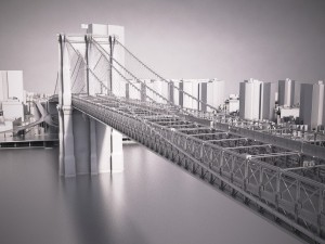Brooklyn Bridge New York City 3Dモデル