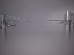 Brooklyn Bridge New York City 3D Model