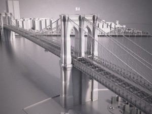 Brooklyn Bridge New York City 3Dモデル
