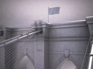 Brooklyn Bridge New York City 3D Model