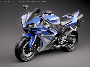 Yamaha YZF-R1 Motorcycle 2008 3D मॉडल