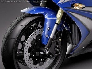 Yamaha YZF-R1 Motorcycle 2008 3D मॉडल