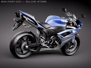 Yamaha YZF-R1 Motorcycle 2008 3D मॉडल
