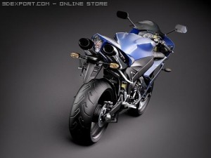Yamaha YZF-R1 Motorcycle 2008 3D मॉडल