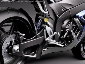 Yamaha YZF-R1 Motorcycle 2008 3D मॉडल