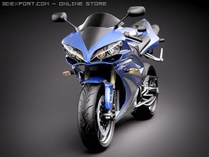 Yamaha YZF-R1 Motorcycle 2008 3D मॉडल