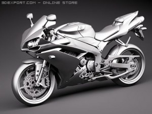 Yamaha YZF-R1 Motorcycle 2008 3D मॉडल