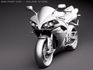Yamaha YZF-R1 Motorcycle 2008 3D मॉडल