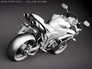Yamaha YZF-R1 Motorcycle 2008 3D मॉडल