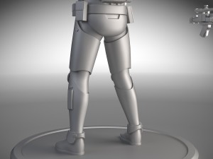 Dirty Storm Trooper Light Star Wars First Order 3D Model