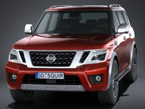 Nissan Armada 2017 3D Model