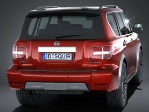 Nissan Armada 2017 3D Model