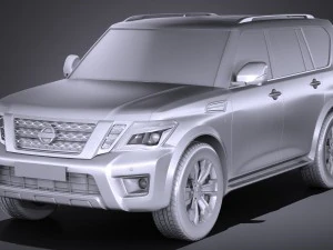 Nissan Armada 2017 3D Model