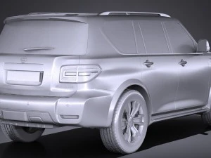 Nissan Armada 2017 3D Model