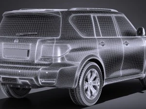 Nissan Armada 2017 3D Model