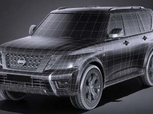Nissan Armada 2017 3D Model