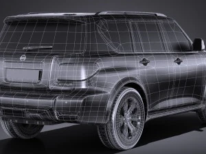 Nissan Armada 2017 3D Model