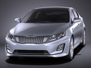 Kia Optima Hybrid 2016 vray 3D-Modell