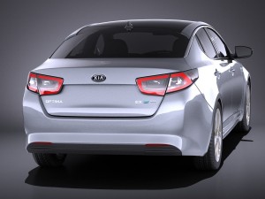 Kia Optima Hybrid 2016 vray 3D-Modell