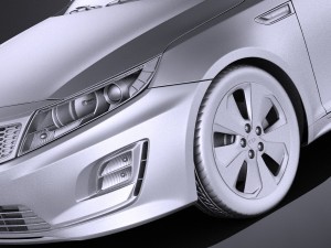 Kia Optima Hybrid 2016 vray 3D-Modell