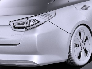 Kia Optima Hybrid 2016 vray 3D-Modell