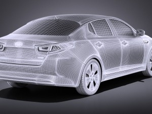 Kia Optima Hybrid 2016 vray 3D-Modell