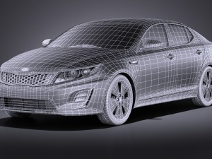 Kia Optima Hybrid 2016 vray 3D-Modell