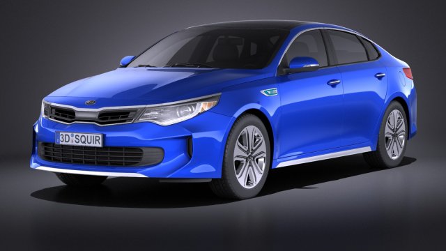 Kia Optima Hybrid 2017 vray Modèle 3D .c4d .max .obj .3ds .fbx .stl .blend 