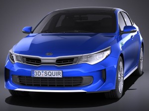 Kia Optima Hybrid 2017 vray Modèle 3D