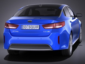 Kia Optima Hybrid 2017 vray Modèle 3D
