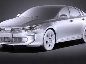 Kia Optima Hybrid 2017 vray Modèle 3D