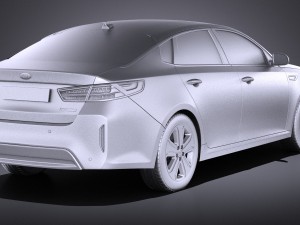 Kia Optima Hybrid 2017 vray Modèle 3D