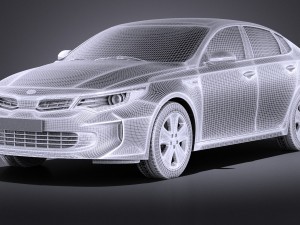 Kia Optima Hybrid 2017 vray Modèle 3D